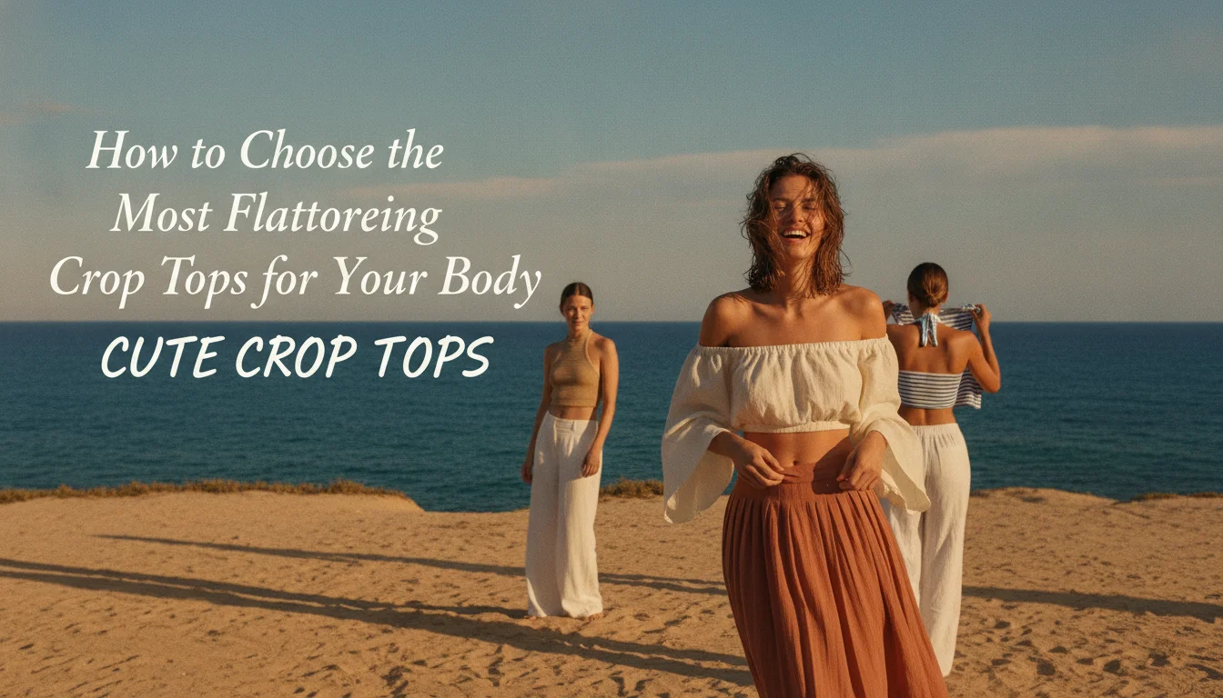 Visual guide to How to Choose the Most Flattering Crop Tops for Your Body
