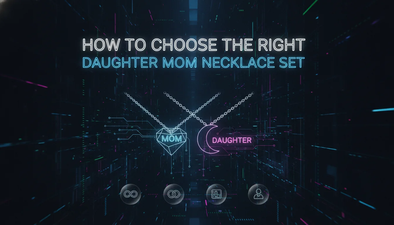 Visual guide to How to Choose the Right Daughter Mom Necklace Set