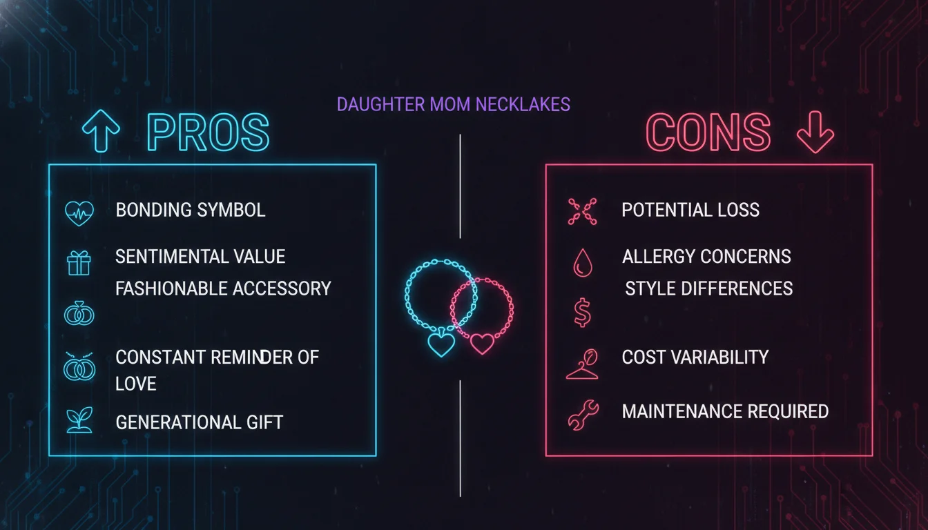 Concept illustration for Pros and Cons of Daughter Mom Necklaces