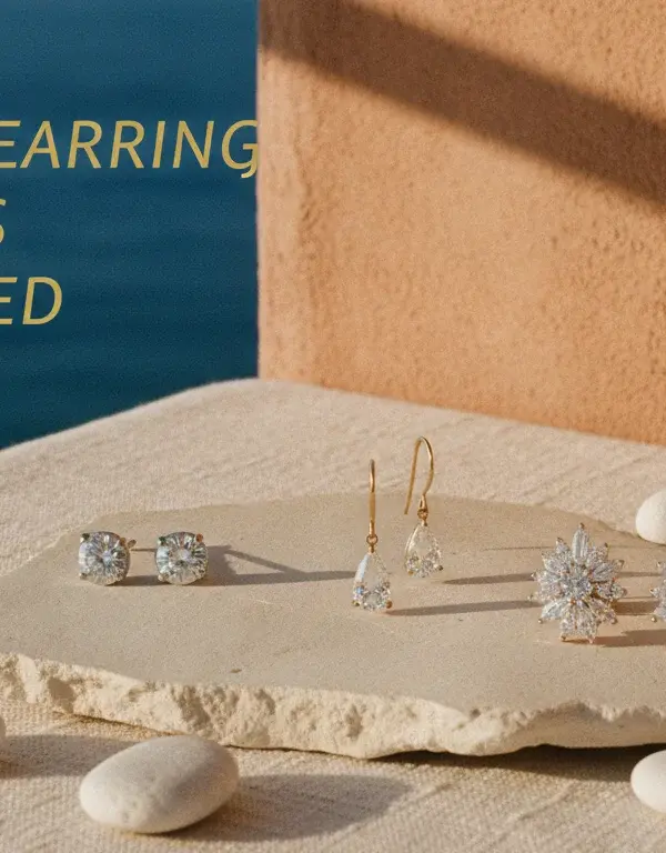 Illustration of Diamond Earring Styles Explained