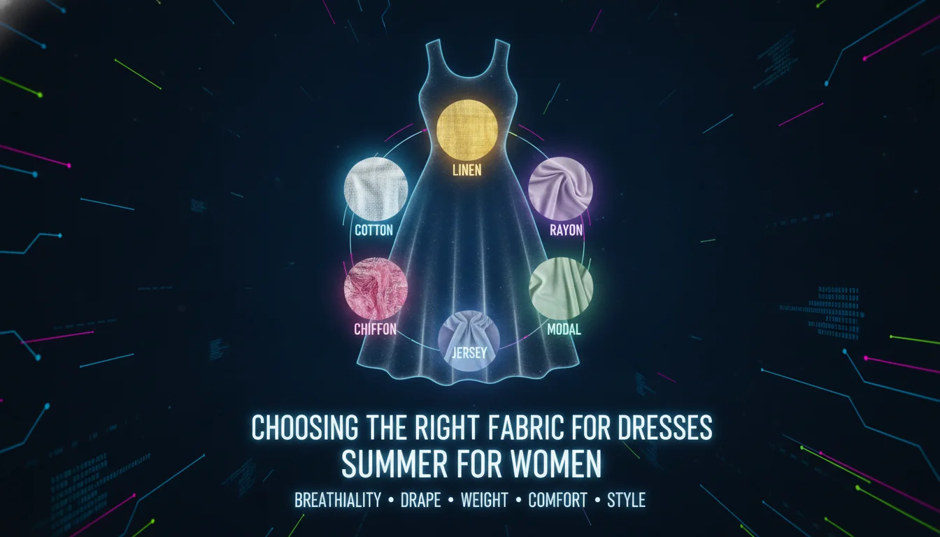Visual guide to Choosing the Right Fabric for Dresses Summer for Women