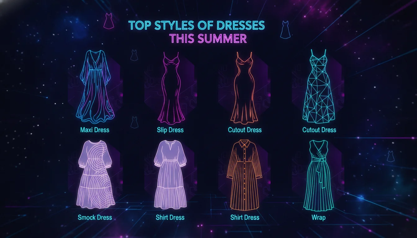 Top Styles of Dresses This Summer — illustrated overview