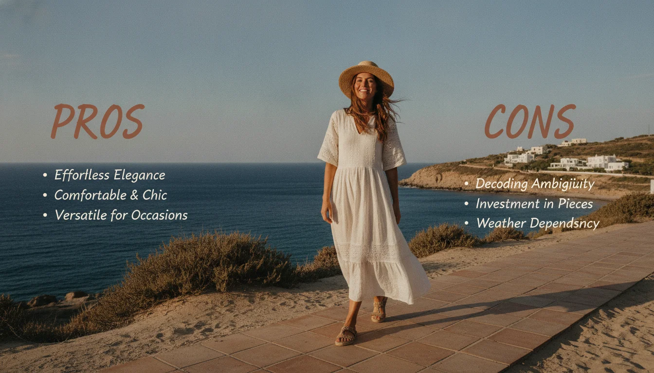 Pros and Cons of the Dressy Casual Dress Code — illustrated overview