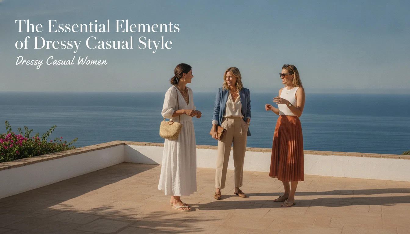 Visual guide to The Essential Elements of Dressy Casual Style
