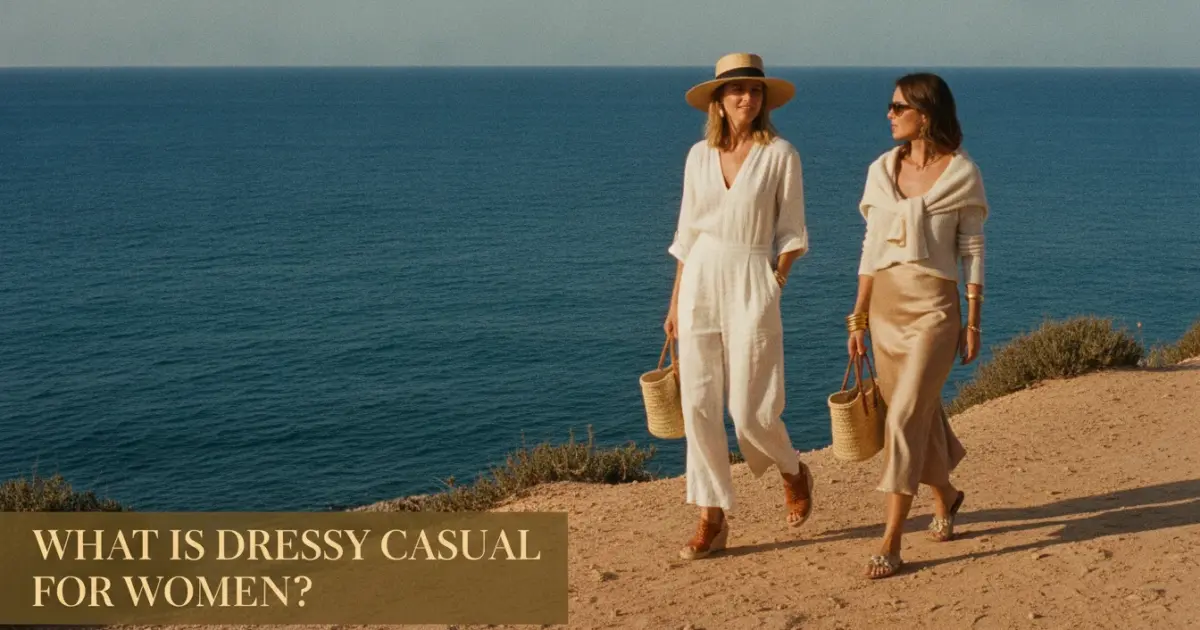Illustration of What Is Dressy Casual for Women?