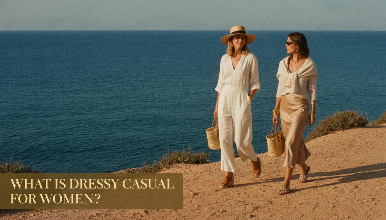Illustration of What Is Dressy Casual for Women?