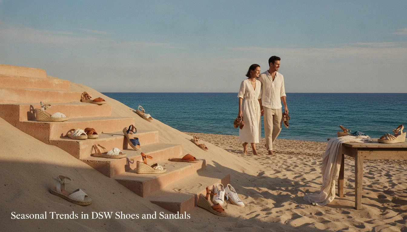 Concept illustration for Seasonal Trends in DSW Shoes and Sandals