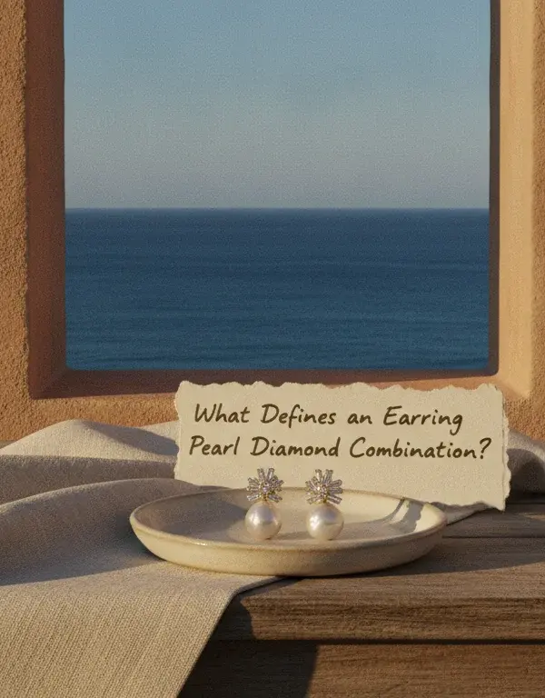 Illustration of What Defines an Earring Pearl Diamond Combination?