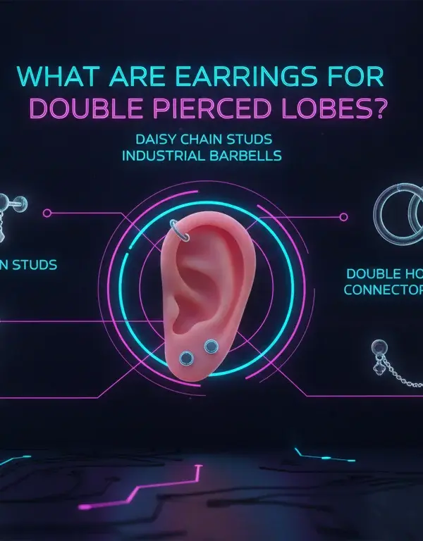 Illustration of What Are Earrings for Double Pierced Lobes?