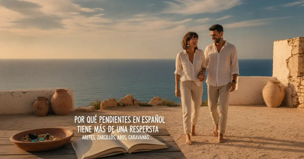 Illustration of Why Earrings in Spanish Has More Than One Answer