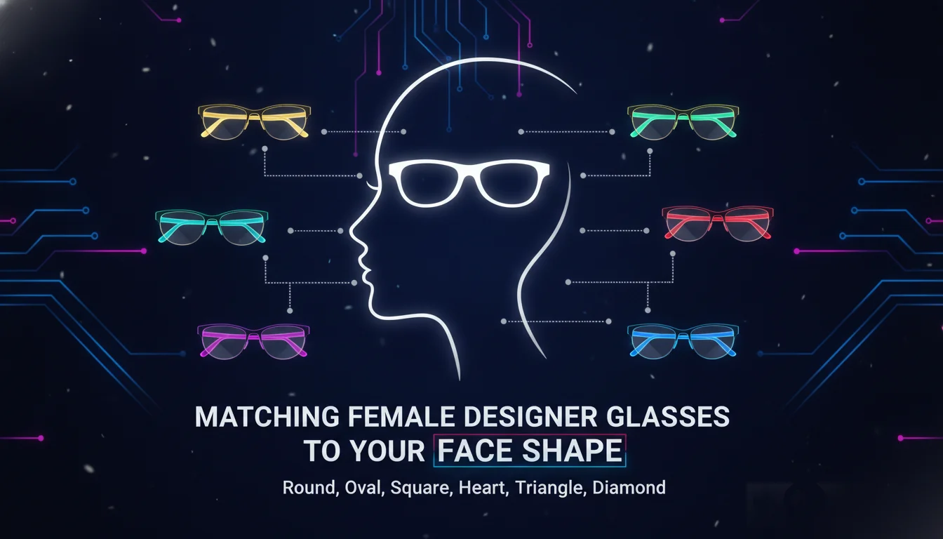 Concept illustration for Matching Female Designer Glasses to Your Face Shape