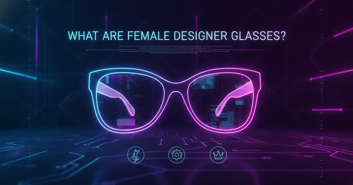 Illustration of What Are Female Designer Glasses?