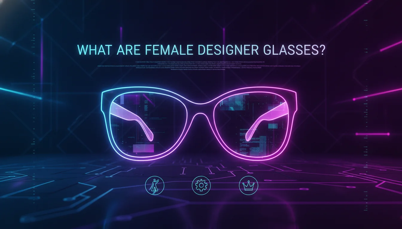 Illustration of What Are Female Designer Glasses?