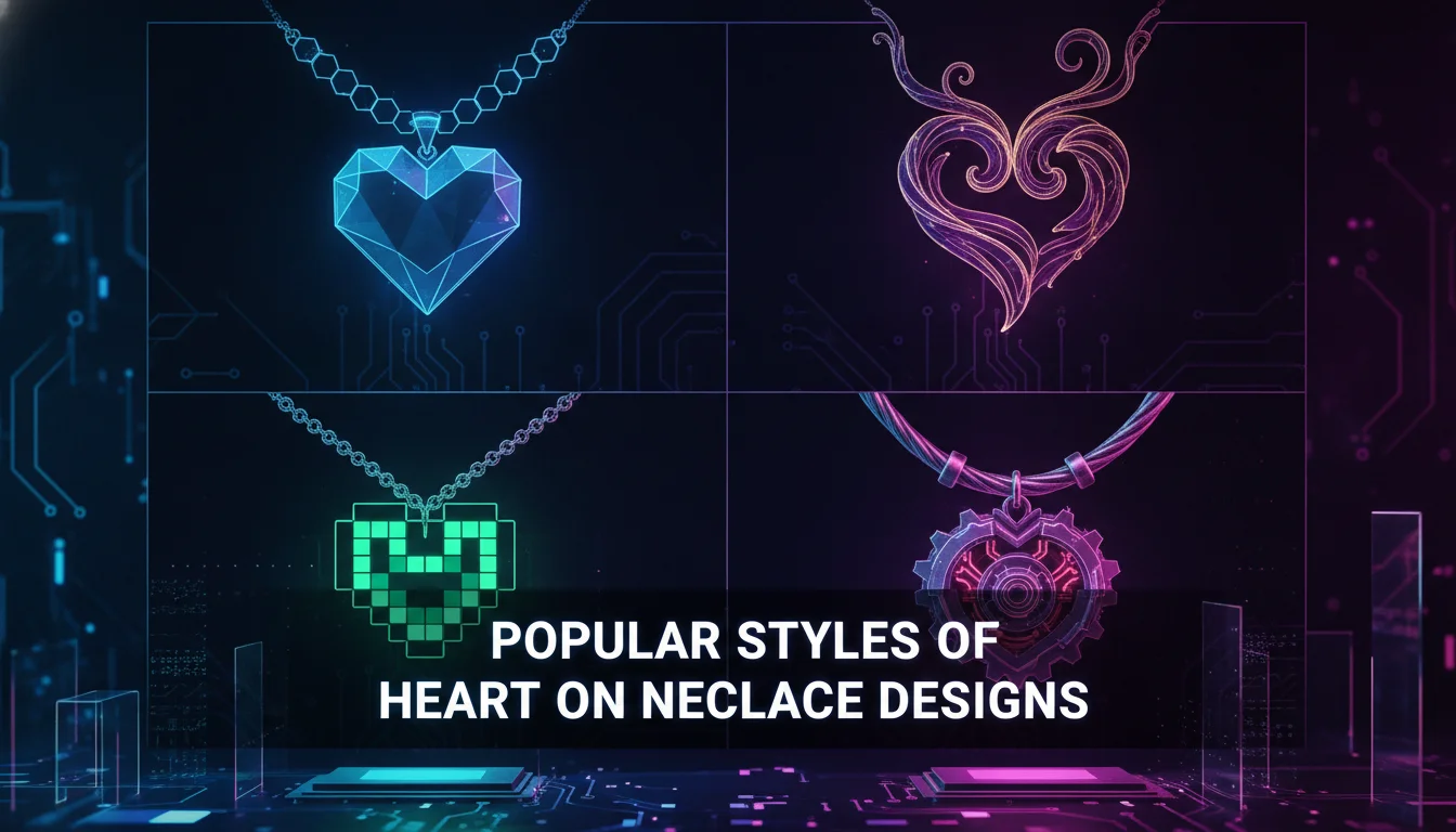 Popular Styles of Heart on Necklace Designs — illustrated overview