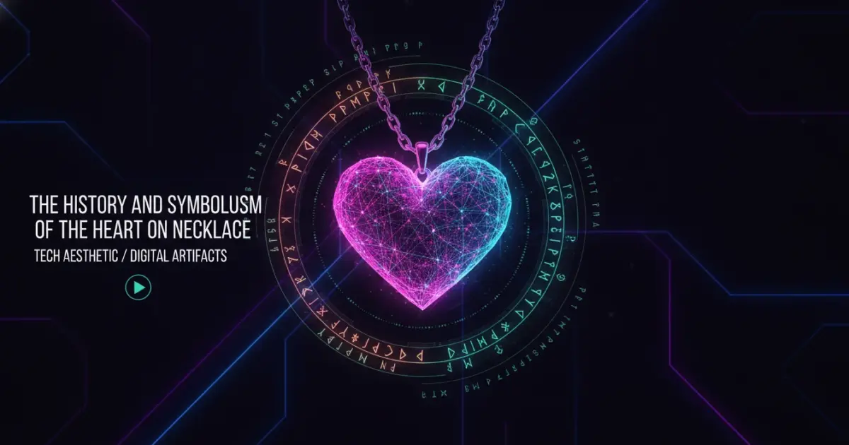 Illustration of The History and Symbolism of the Heart on Necklace