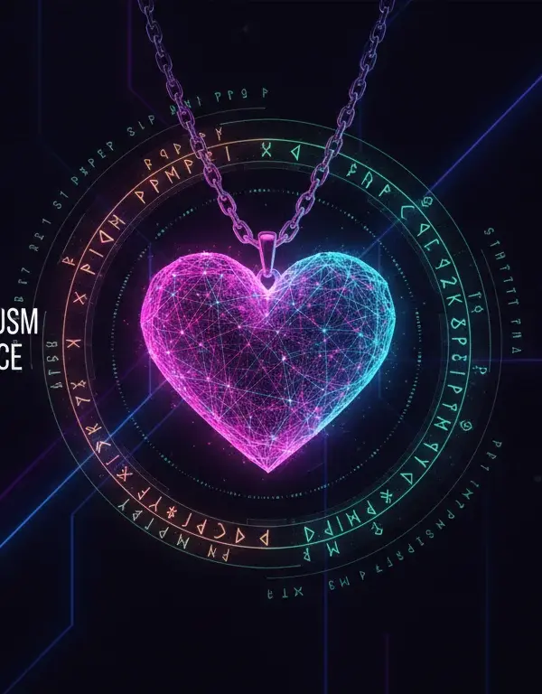 Illustration of The History and Symbolism of the Heart on Necklace