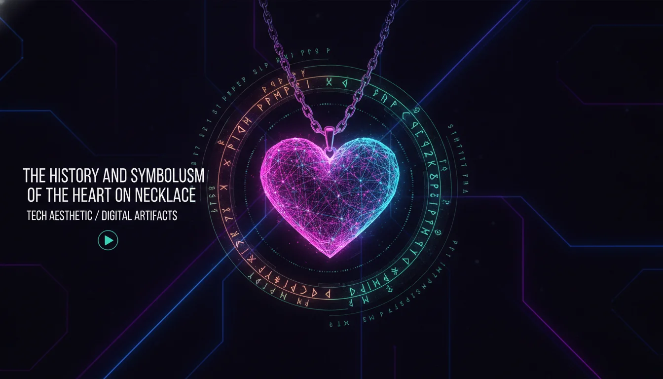 Illustration of The History and Symbolism of the Heart on Necklace