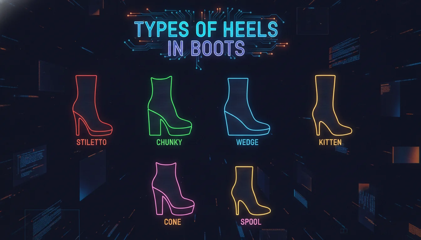 Types of Heels in Boots — illustrated overview