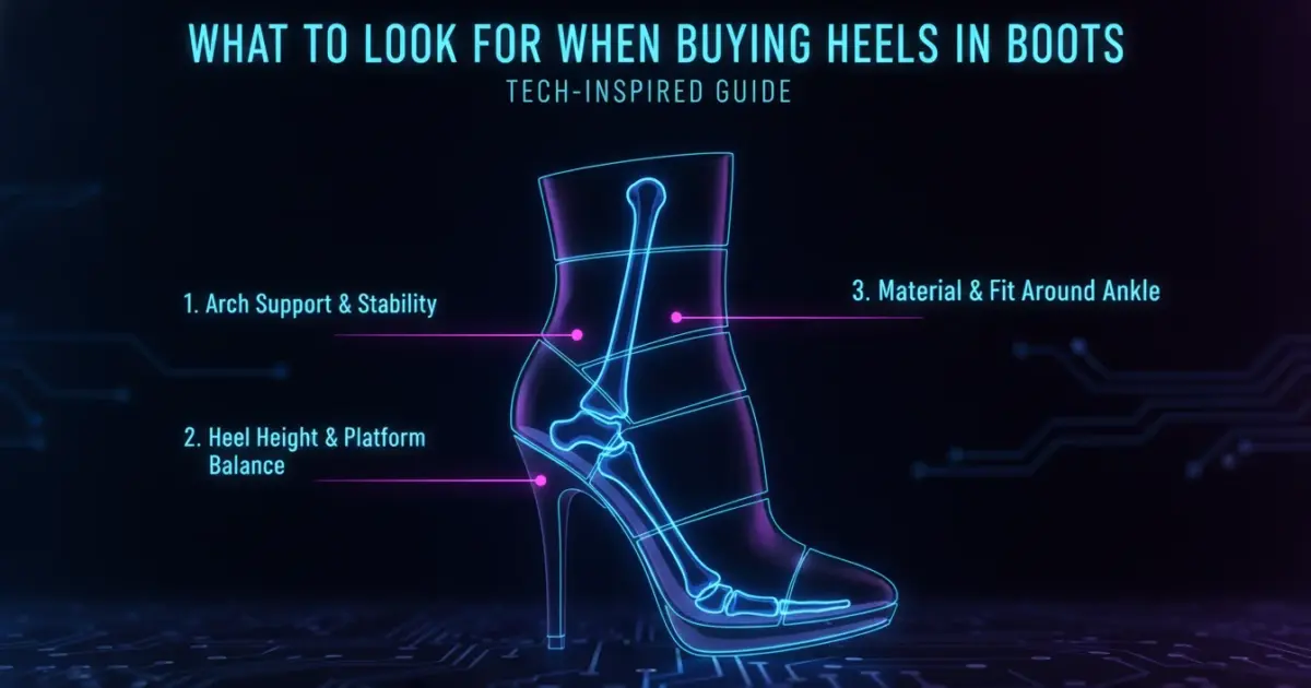 Illustration of What to Look For When Buying Heels in Boots