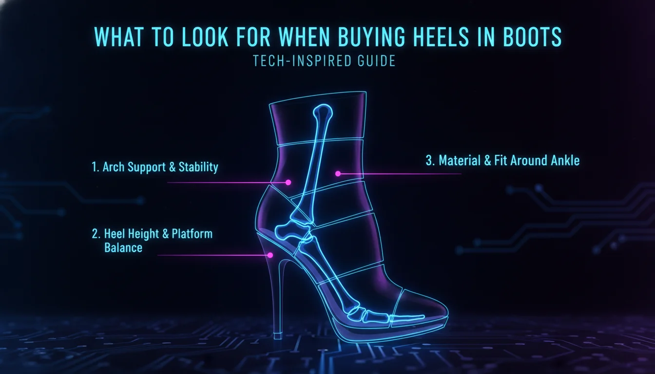 Illustration of What to Look For When Buying Heels in Boots