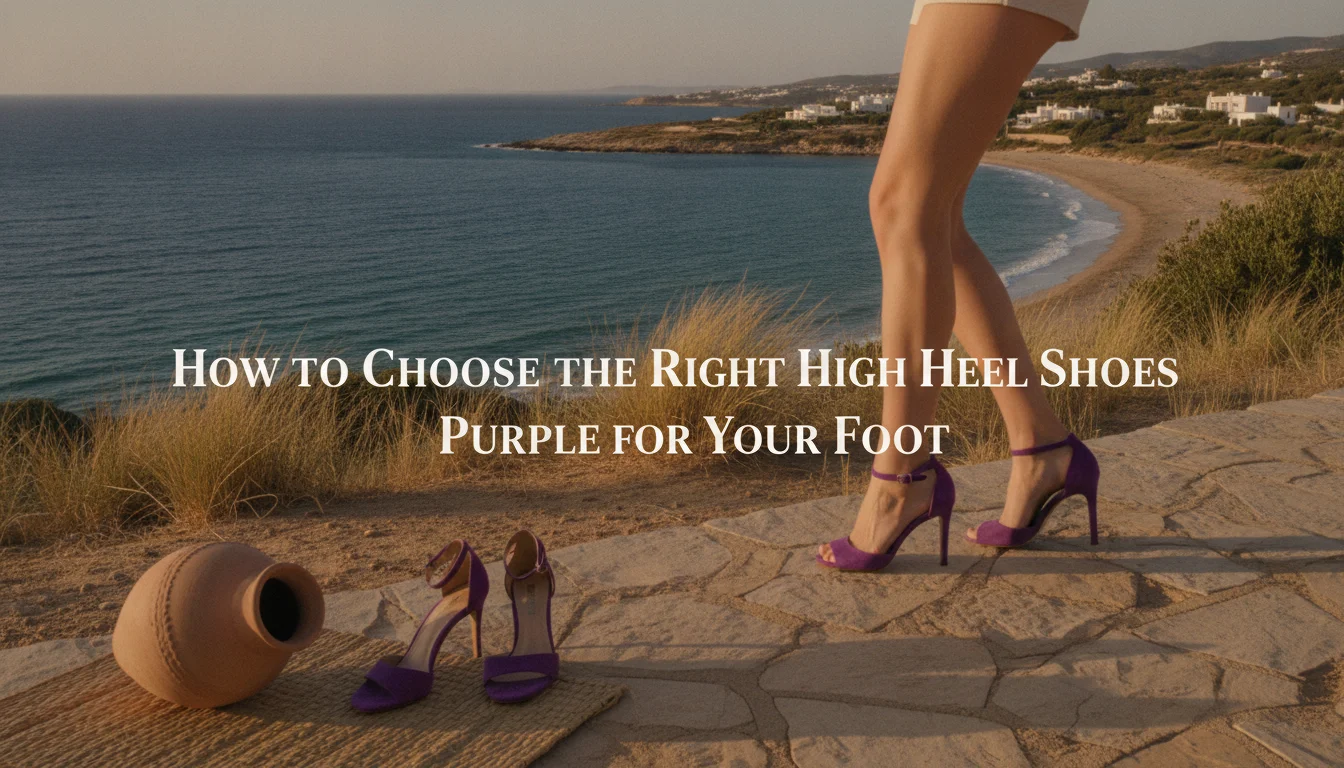 Concept illustration for How to Choose the Right High Heel Shoes Purple for Your Foot