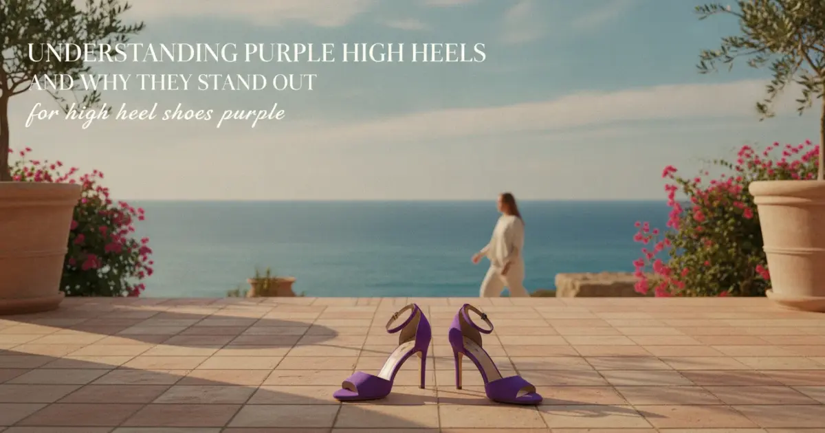Illustration of Understanding Purple High Heels and Why They Stand Out