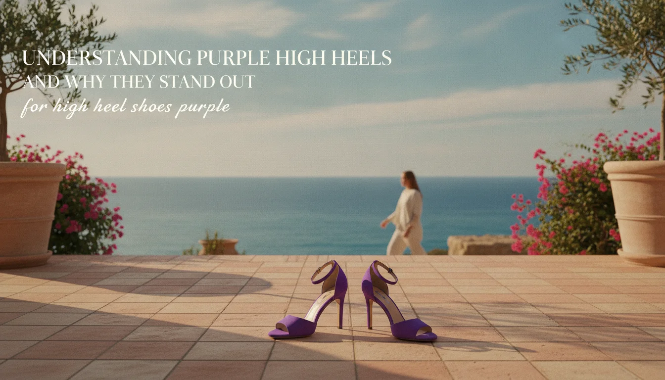 Illustration of Understanding Purple High Heels and Why They Stand Out