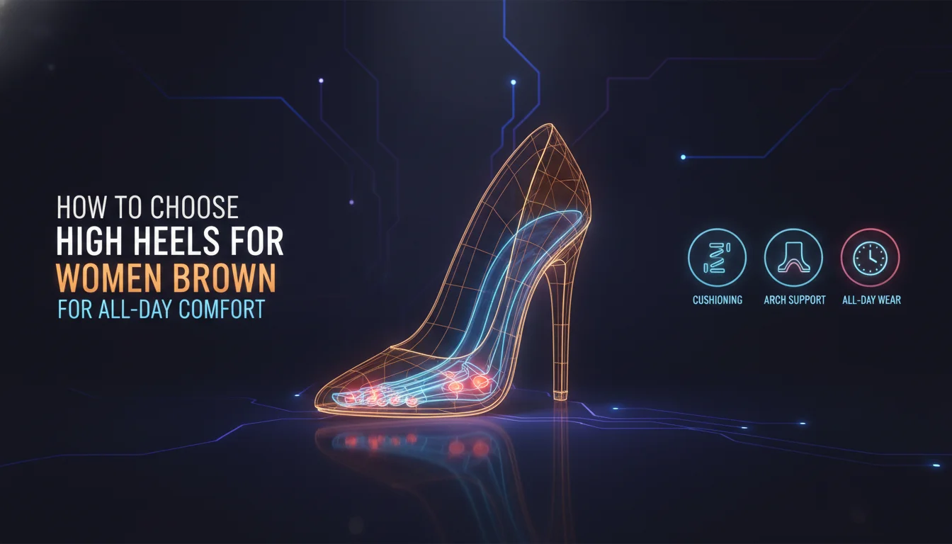 Concept illustration for How to Choose High Heels for Women Brown for All-Day Comfort