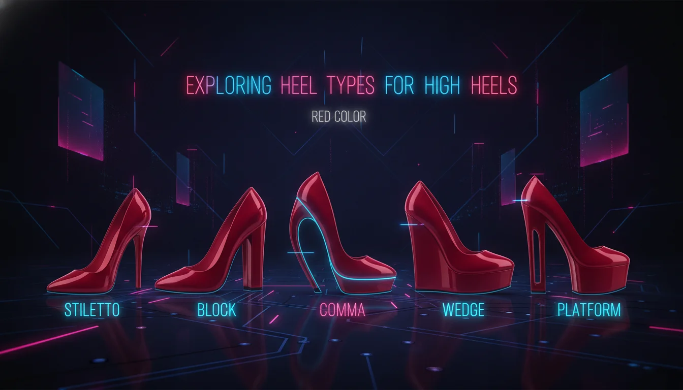 Exploring Heel Types for High Heels Red Color — illustrated overview