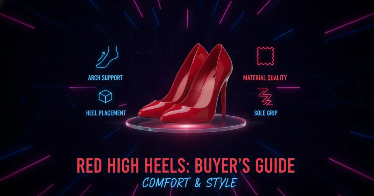 Illustration of What to Look For When Buying High Heels Red Color
