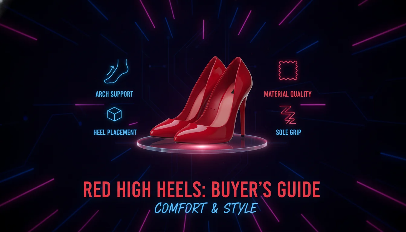 Illustration of What to Look For When Buying High Heels Red Color