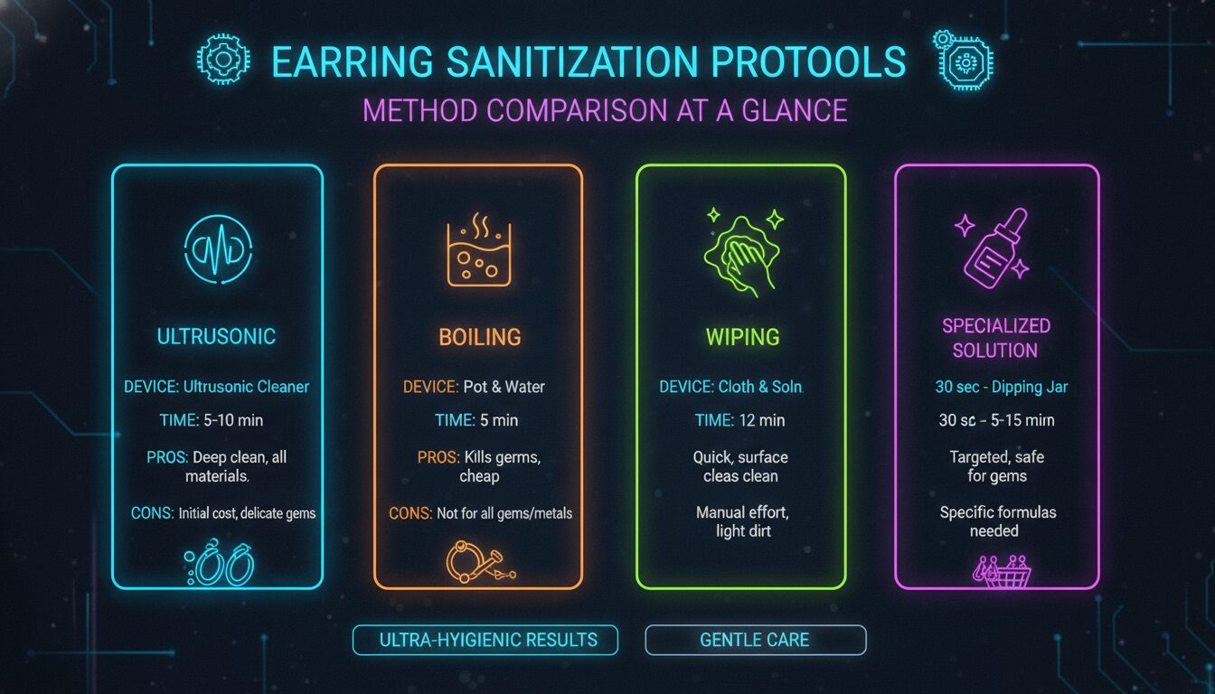Illustration of Cleaning Method Comparison at a Glance