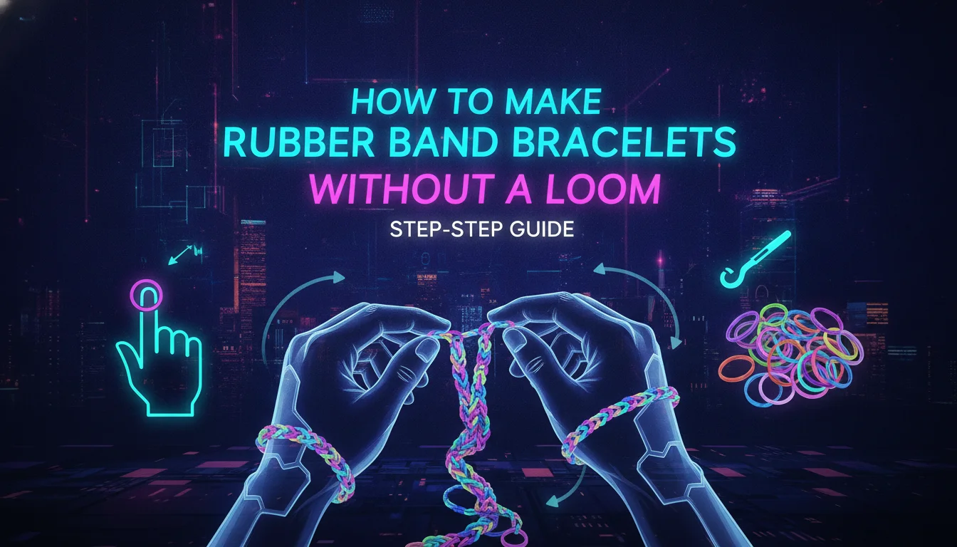 Concept illustration for How to Make Rubber Band Bracelets Without a Loom