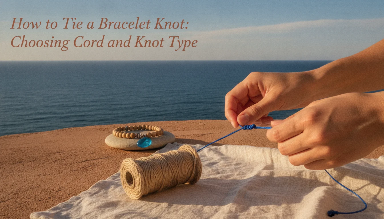 How to Tie a Bracelet Knot: Choosing Cord and Knot Type — illustrated overview