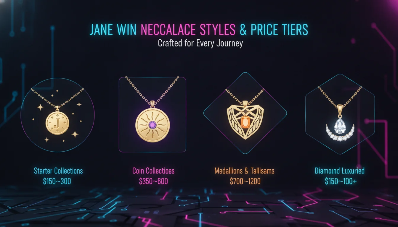 Concept illustration for Jane Win Necklace Styles and Price Tiers