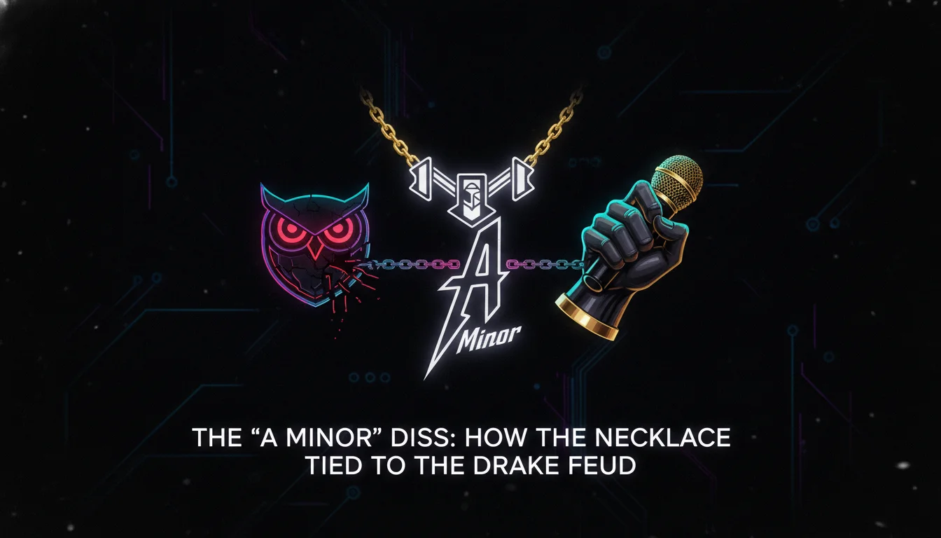 The 'A Minor' Diss: How the Necklace Tied to the Drake Feud — illustrated overview