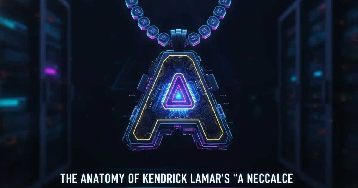 Illustration of The Anatomy of Kendrick Lamar's 'A' Necklace
