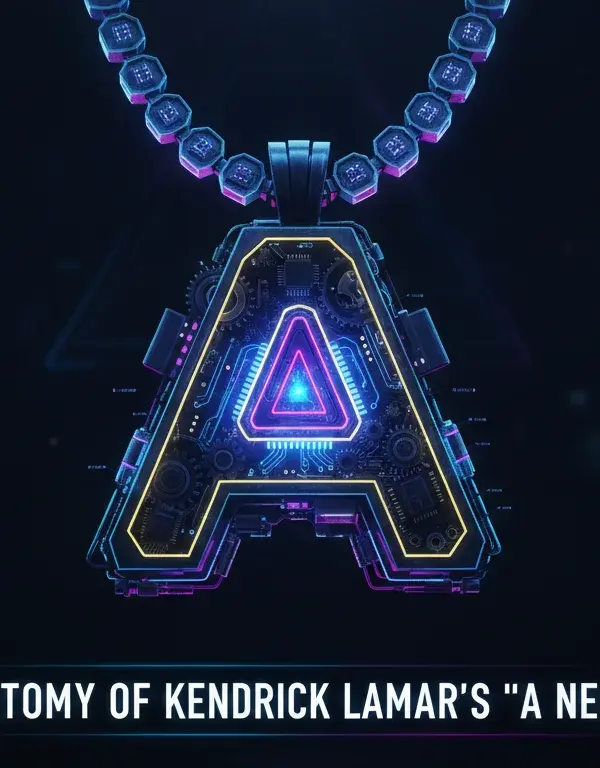 Illustration of The Anatomy of Kendrick Lamar's 'A' Necklace