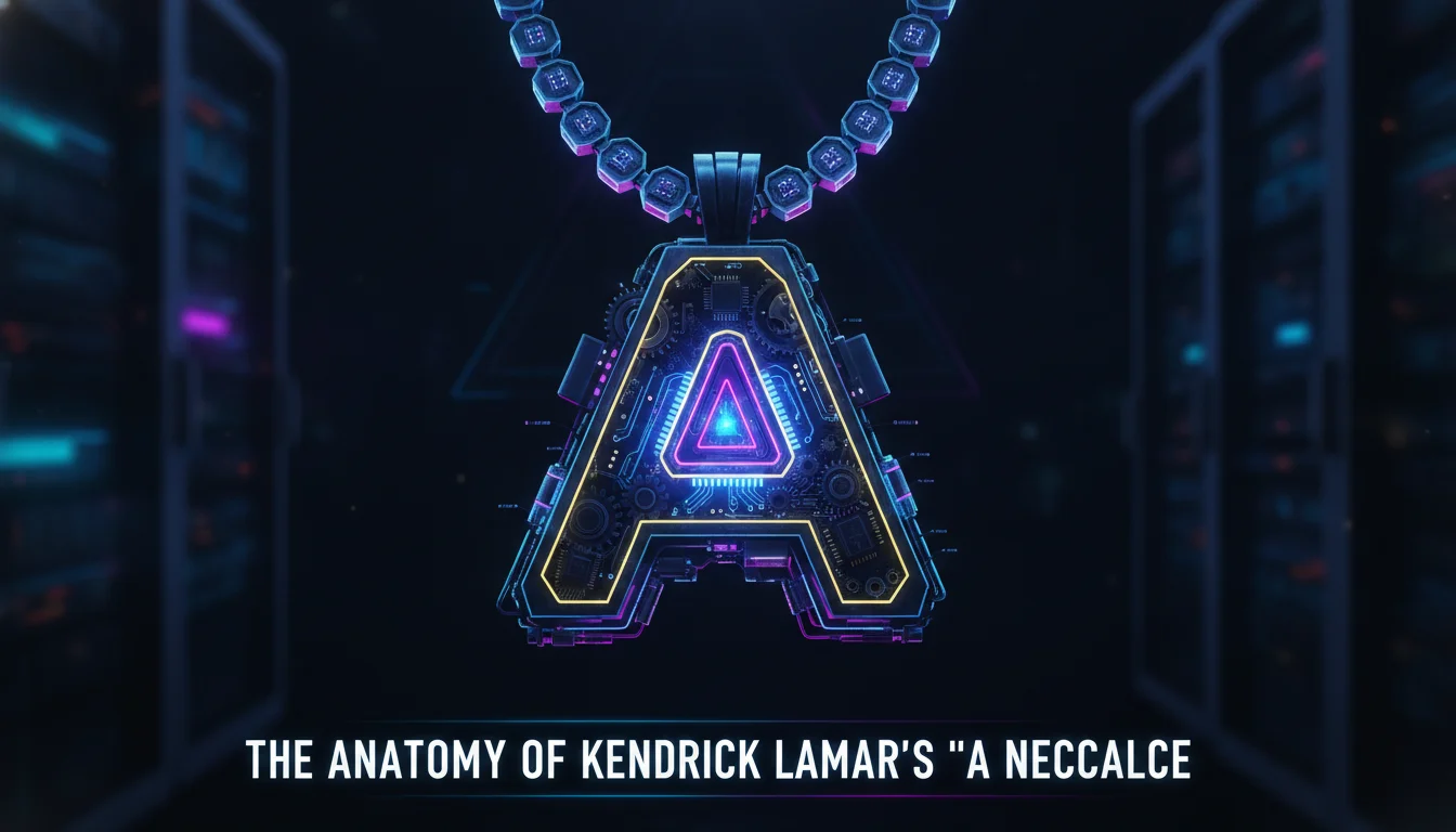 Illustration of The Anatomy of Kendrick Lamar's 'A' Necklace