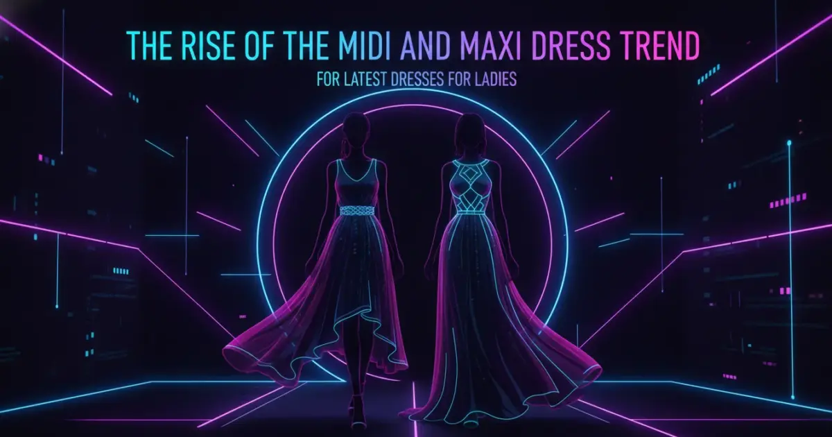 Illustration of The Rise of the Midi and Maxi Dress Trend