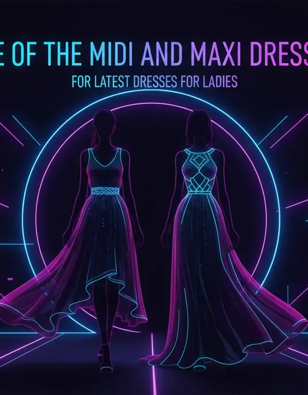 Illustration of The Rise of the Midi and Maxi Dress Trend
