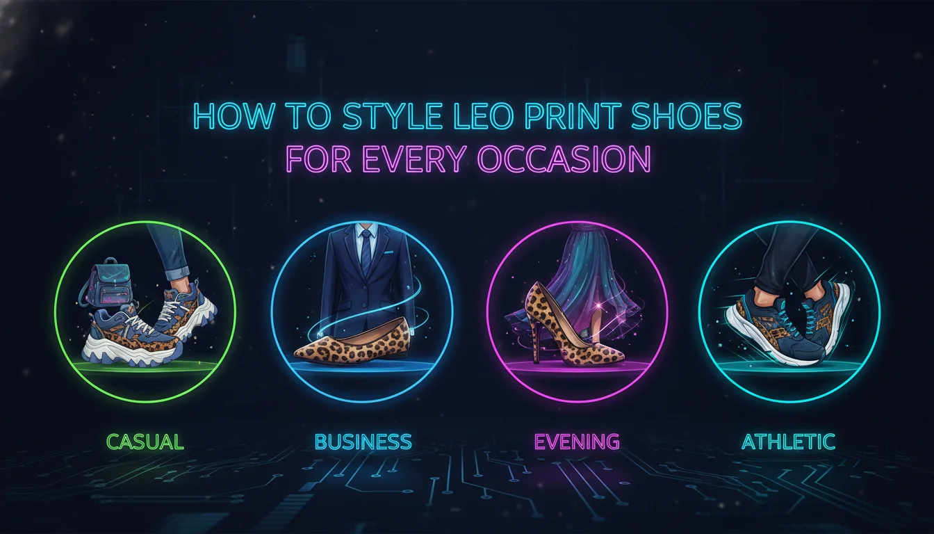 How to Style Leo Print Shoes for Every Occasion — illustrated overview