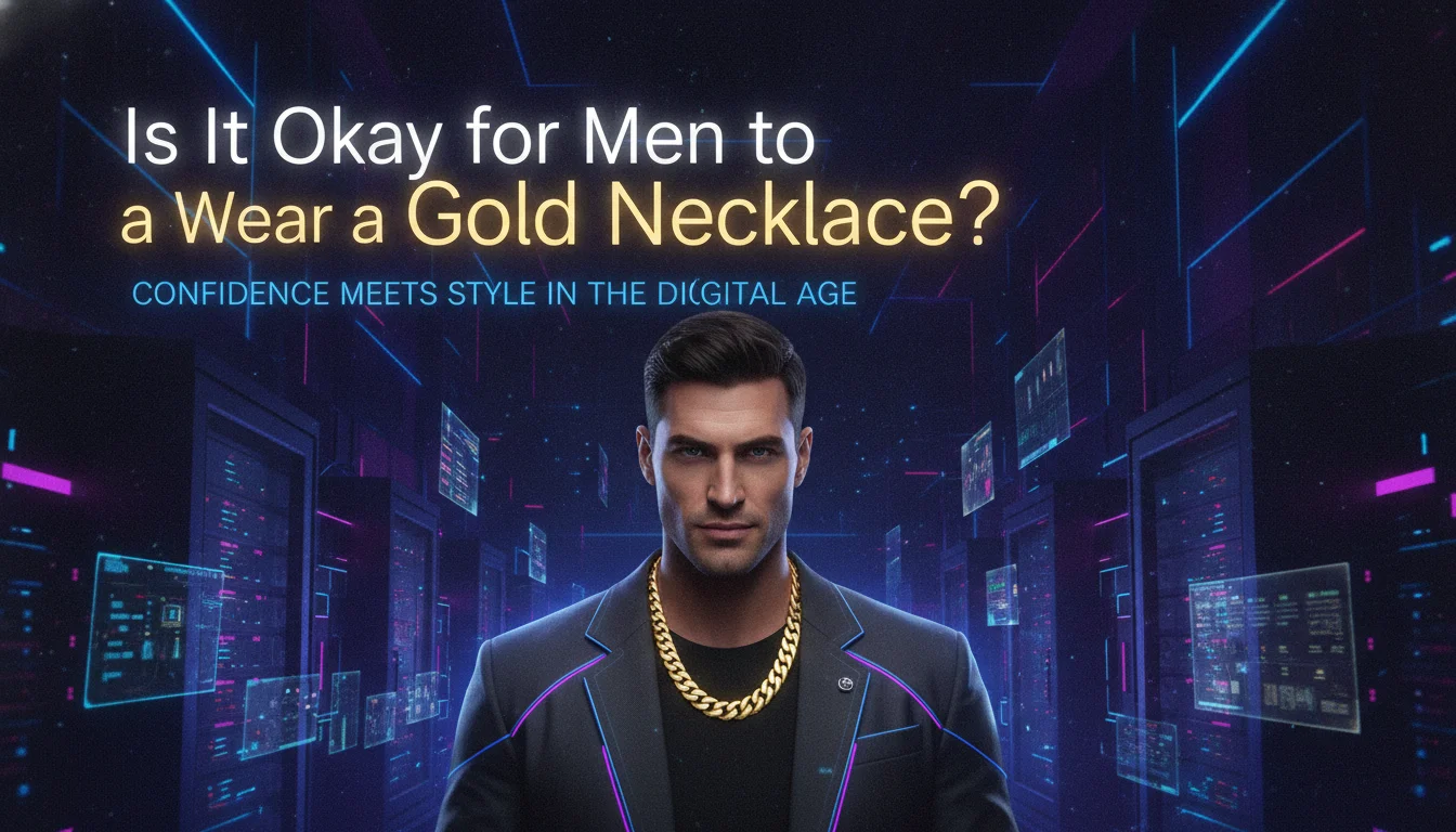 Is It Okay for Men to Wear a Gold Necklace? — illustrated overview