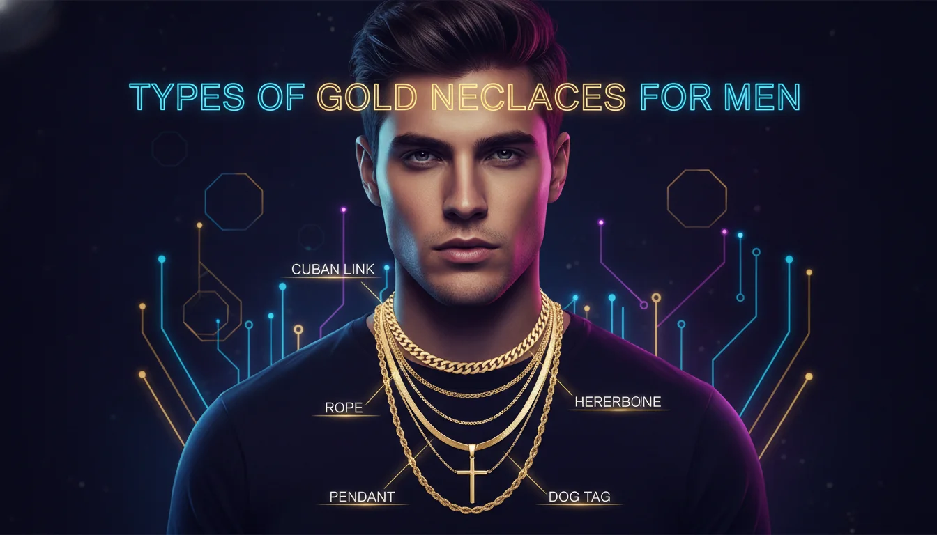 Visual guide to Types of Gold Necklaces for Men