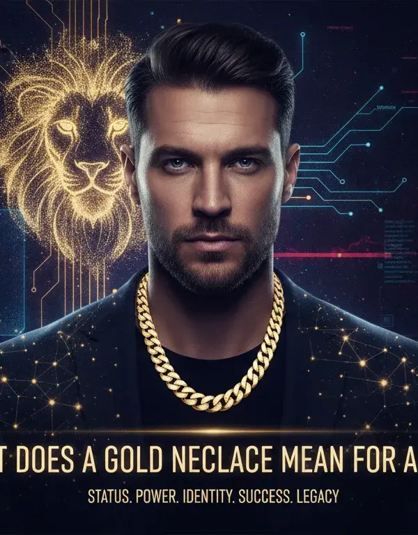 Illustration of What Does a Gold Necklace Mean for a Man?