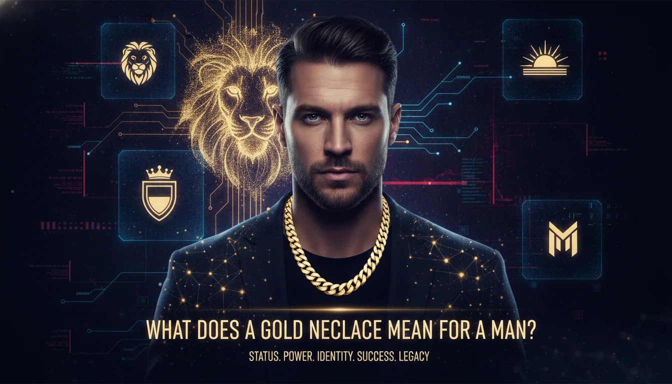 Illustration of What Does a Gold Necklace Mean for a Man?