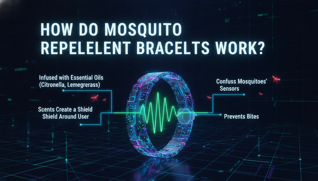 Visual guide to How Do Mosquito Repellent Bracelets Work?