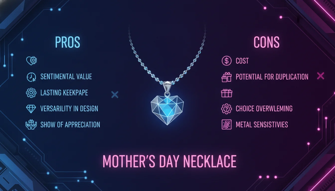 Pros and Cons of Buying a Mother's Day Necklace — illustrated overview
