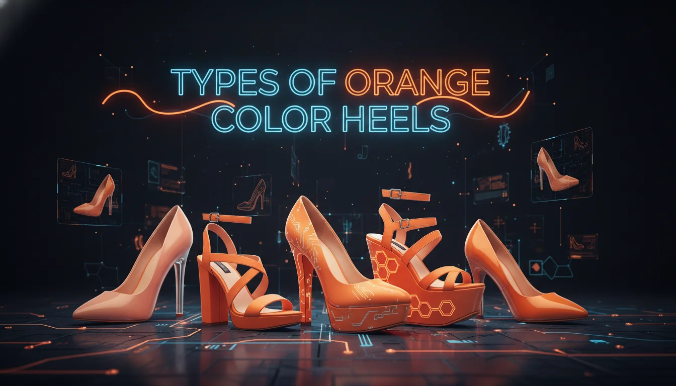 Types of Orange Color Heels — illustrated overview