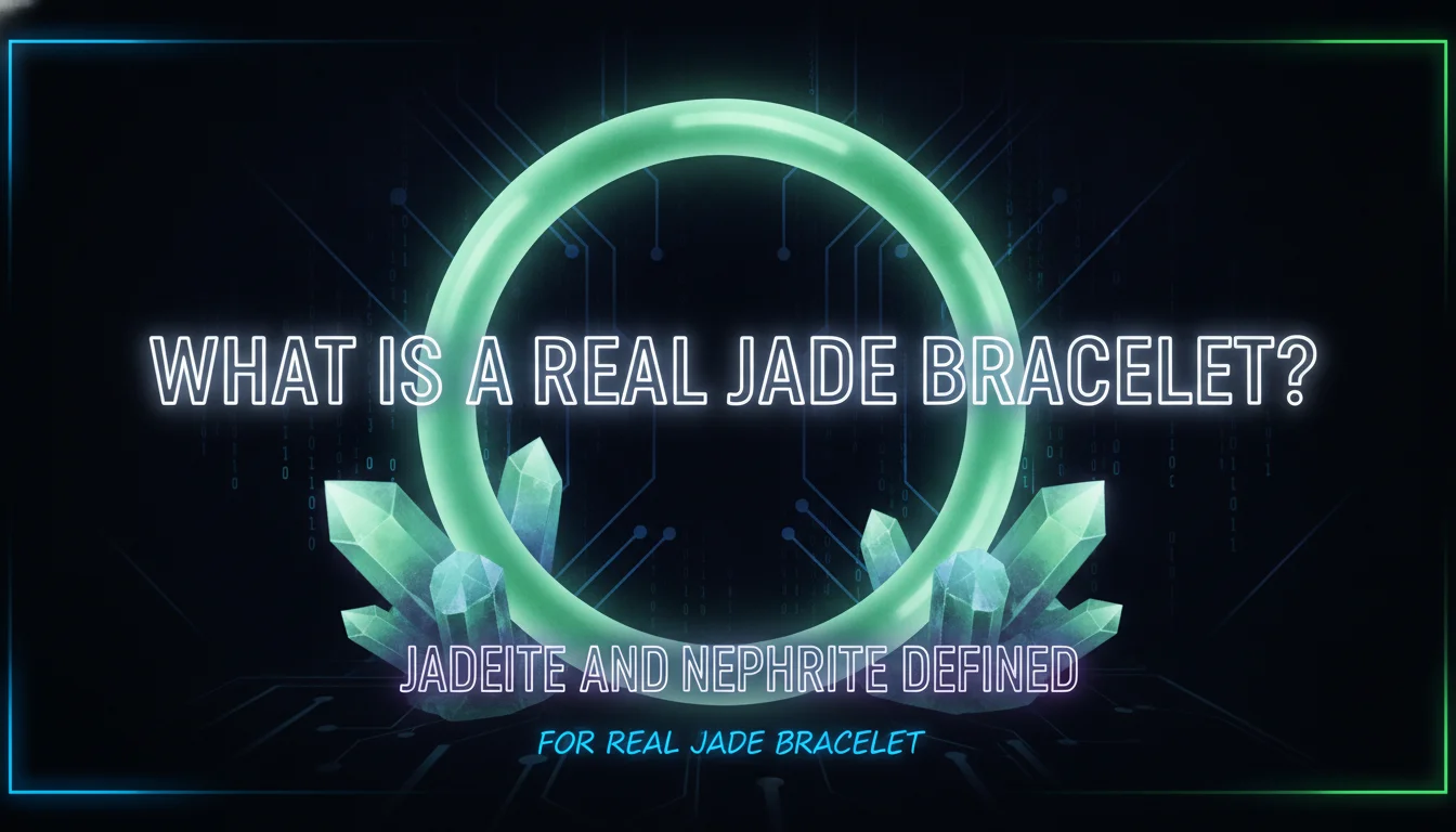 Illustration of What Is a Real Jade Bracelet? Jadeite and Nephrite Defined